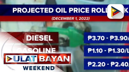 Presyo ng produktong petrolyo, inaasahang bababa hanggang higit P3 sa susunod na linggo