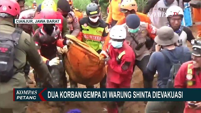 Hari ke-6, Tim SAR Evakuasi 2 Korban Tertimbun Longsor di Warung Shinta, Cugenang!