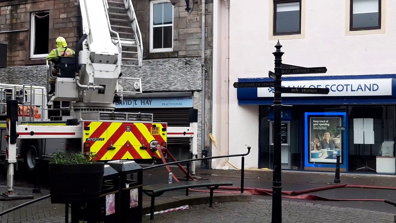 Leven High Street fire scene