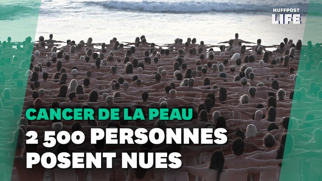 En Australie, 2 500 personnes posent nues sur la plage contre le cancer de la peau