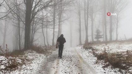 Sakarya'da yüksek kesimler beyaza büründü