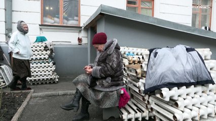 Ukrainians in war-torn Donetsk region find shelter in famous monastery