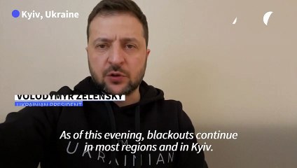 'More than 6 million' Ukraine households hit by power cuts: Zelensky