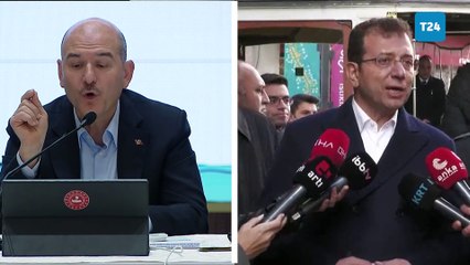 Bakan Soylu ile İBB Başkanı İmamoğlu'dan soruşturma açıklamaları: "Üke adına güvenlik tehdidi olan bir zattır"