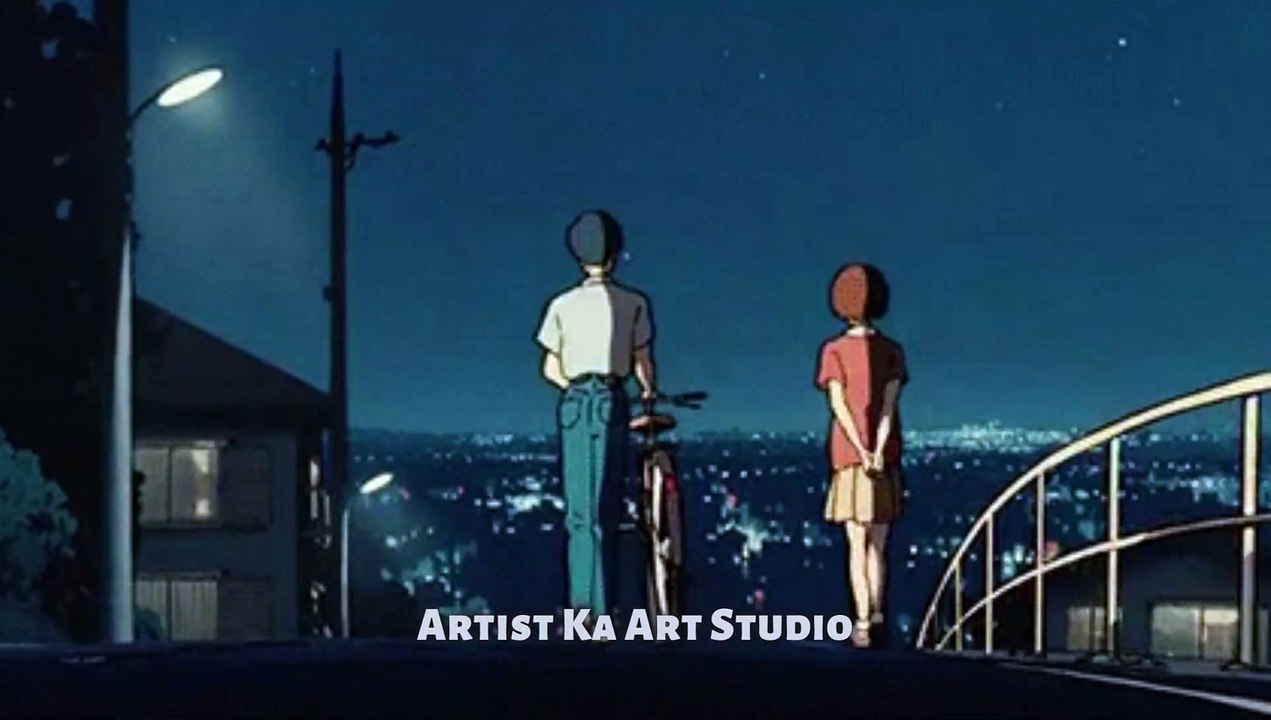ANIME AESTHETIC 90's | ARTIST KA ART STUDIO #vjloops #livewallpaper #animation #motiongraphics