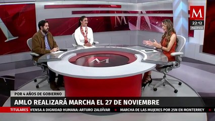 Hamlet García  y Joanna Torres: Hablan sobre la marcha de AMLO