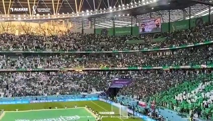 النشيد السعودي يزلزل استاد المدينة التعليمية بمونديال قطر 2022