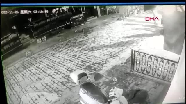 BEYOĞLU'NDAKİ ÇATIŞMA ÖNCESİ ŞÜPHELİLERİN POLİSTEN KAÇIŞ GÖRÜNTÜLERİ