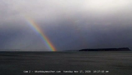 Il réussit à filmer l'apparition d'un arc-en-ciel