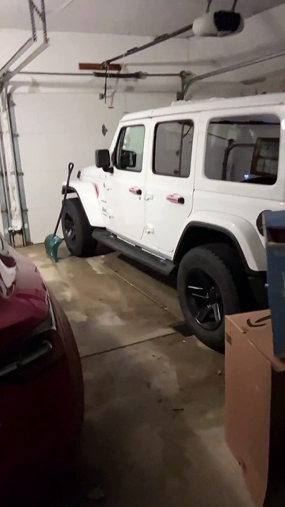 Massive Snow Storm Buries Driveway