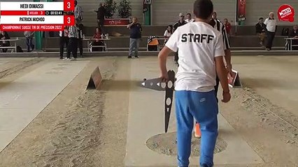 Hedi DIMASSI vs Patrick MICHOD - Championnat Suisse de tir de précision pétanque 2022