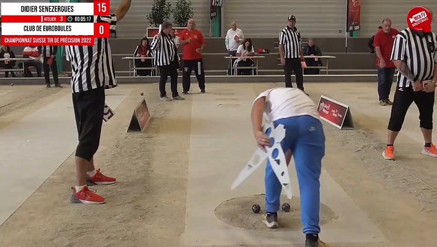 Didier SENEZERGUES (38pts) - Championnat Suisse de tir de précision pétanque 2022