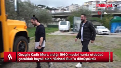 700 bin TL harcadığı hayalindeki ‘School Bus’ ile dünya turuna çıkıyor