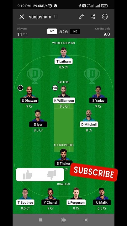 ind vs NZ dream11 team prediction today match 2nd odi