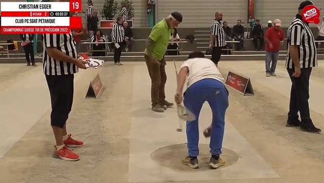 Christian EGGER (39pts) - Championnat Suisse de tir de précision pétanque 2022