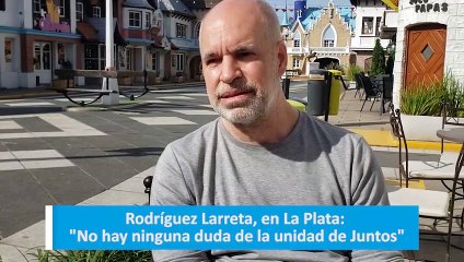 Rodríguez Larreta, en La Plata: "No hay ninguna duda de la unidad de Juntos"