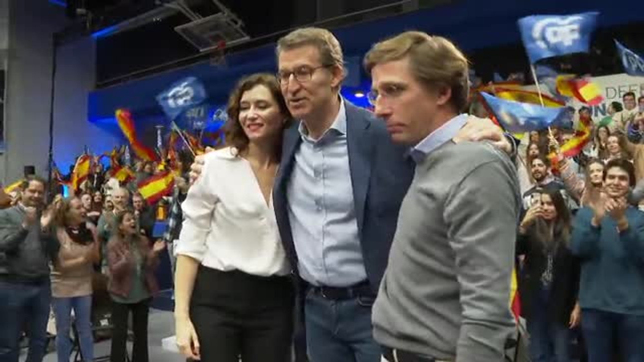 El PP de Madrid cierra filas, con Feijoo presente, para arremeter contra Sánchez