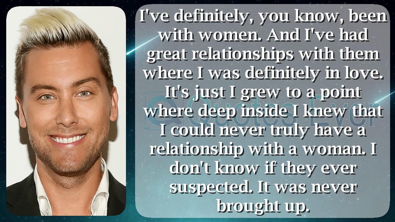 Lance Bass 46 #quotes #quotesaboutlife #quotesaboutlove #quoteschannel Quotes Ever