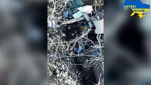 ukraine drone footage! Ukrainian Military Destroy Russian Soldiers with Drones