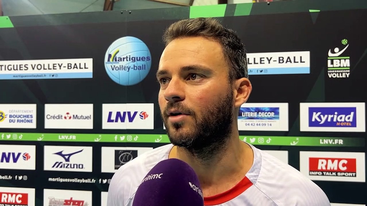 Interview maritima: Manu Ragondet après la victoire de Martigues Volley contre Cannes