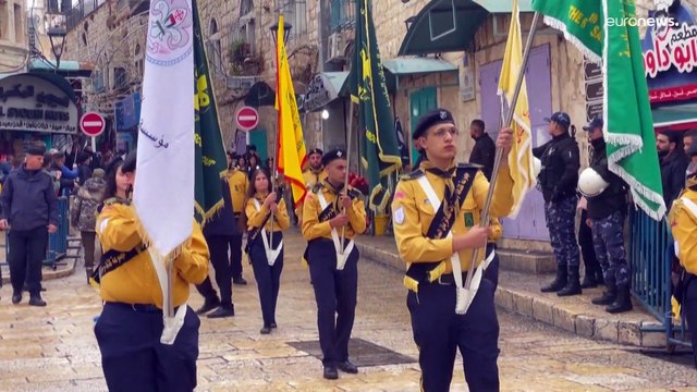 شاهد: كنيسة المهد في بيت لحم تطلق موسم الاحتفال بأعياد الميلاد