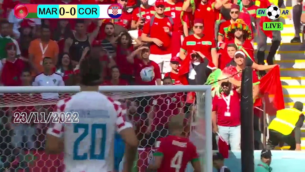 Croatia 0-0 Morocco  المغرب0-0كرواتيا - world cup 2022 كأس العالم