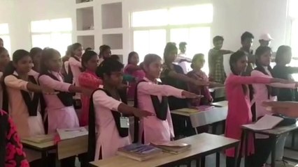 सिंगरौली: नशामुक्ति की छात्रों को दिलाई शपथ, किया जागरूक