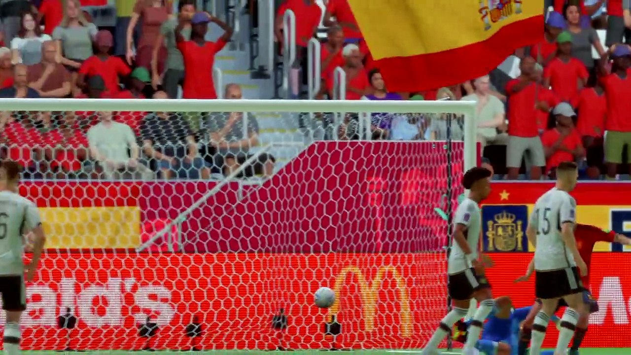 FIFA 23 - SPAIN VS GERMANY. FIFA WORLD CUP 2022 QATAR. GROUP STAGE