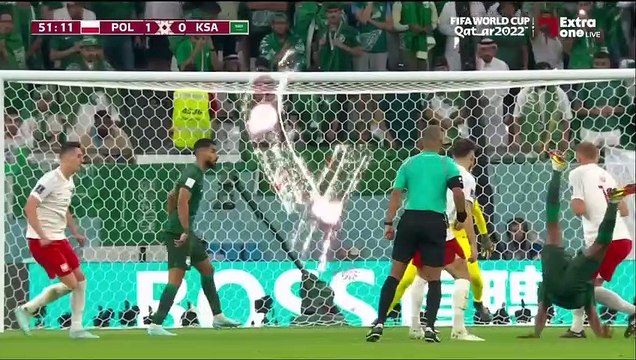 الشوط الثاني مباراة السعودية وبولندا كأس العالم 2022 في قطر 26-11-2022