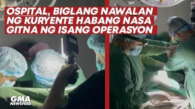 Ospital sa Ukraine, nawalan ng kuryente sa gitna ng isang operasyon | GMA News Feed