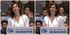 El minuto de oro de Ayuso (PP): 