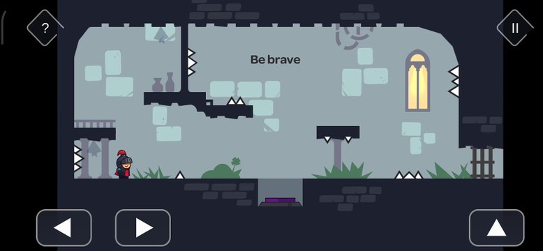 Be brave | button push | Magic spike | Tricky Castle | Level 66 | Floor 7 | Princes Castle | Game | Sparrowhawk Gaming |
