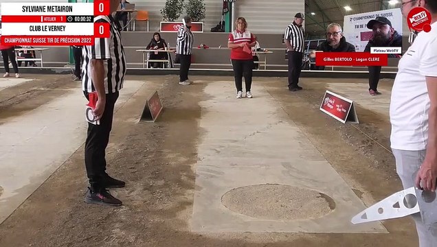 Sylviane METAIRON (20pts) - Championnat Suisse de tir de précision pétanque 2022