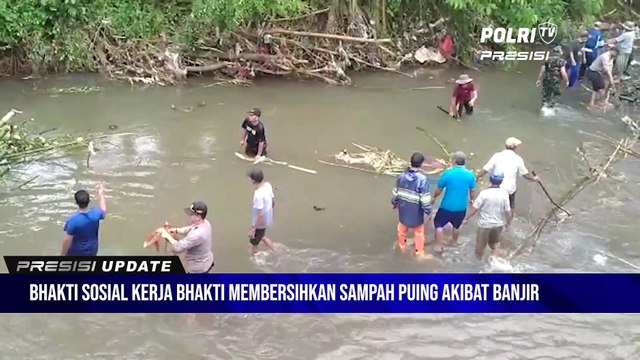 Polsek Sokaraja Polresta Banyumas Polda Jawa Tengah Melaksanakan Bhakti Sosial Kerja Bhakti