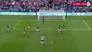 Argentina 2 - 0 Mexico  Enzo Fernandez 87'