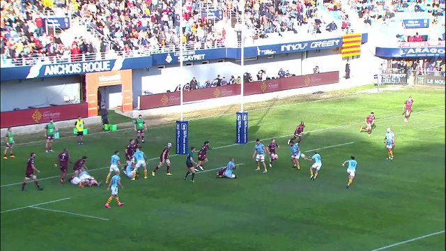 TOP 14 - Essai de Tristan TEDDER (USAP) - USA Perpignan - Union Bordeaux-Bègles - Saison 2022:2023