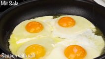 Besser als Spiegeleier, das Frühstück ist in wenigen Minuten fertig! 3 Möglichkeiten, Eier zu kochen