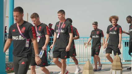 Les Diables se baladent au Qatar avant le match contre le Maroc