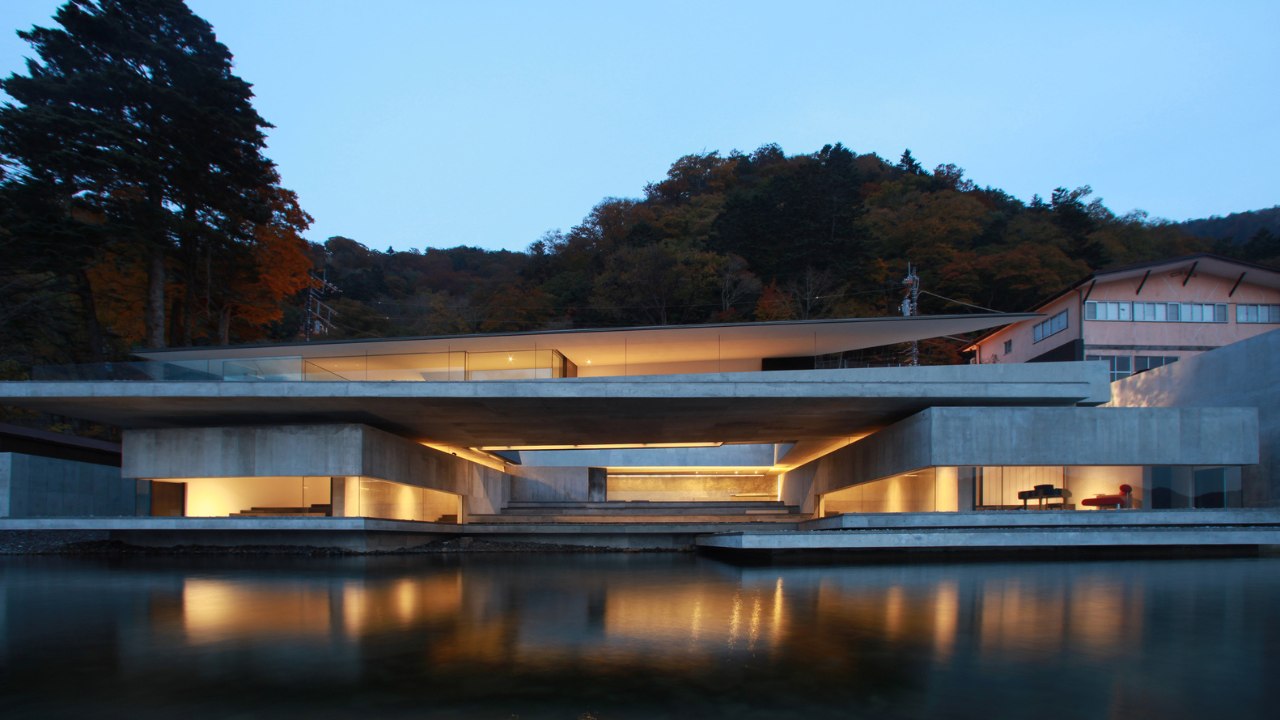 On The Water House in Japan by Nikken Sekkei