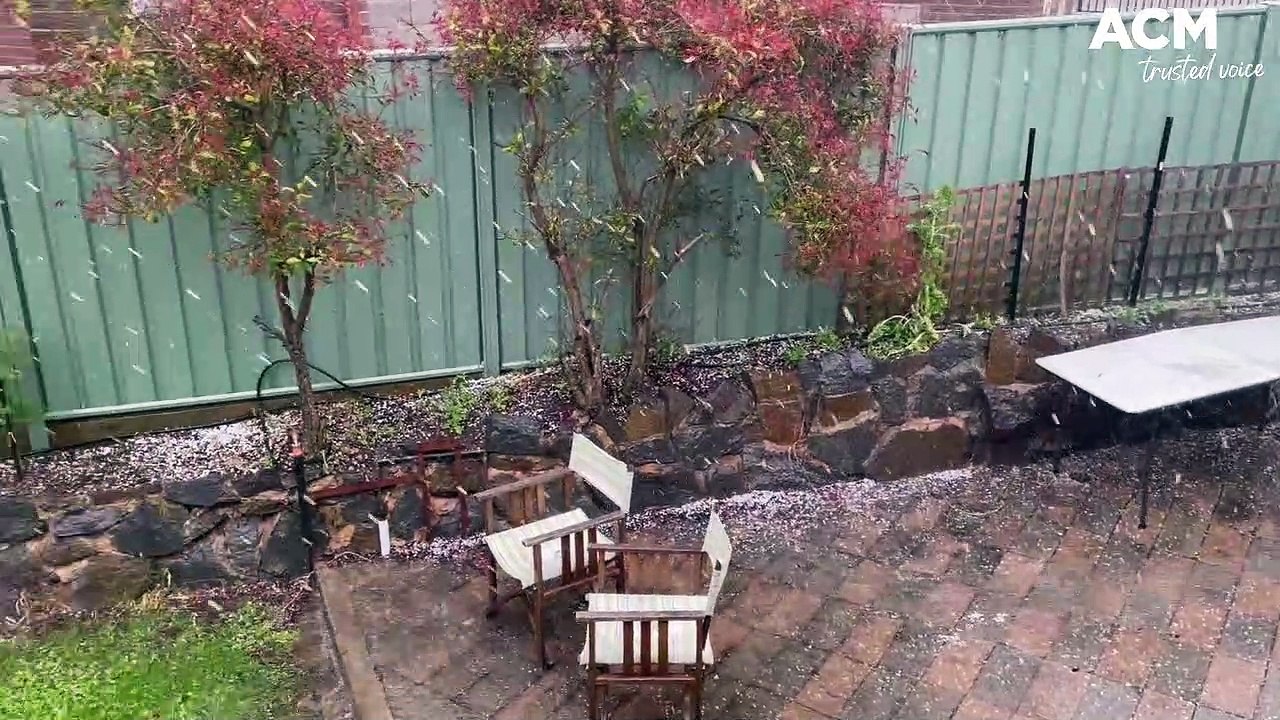 Hail storm hits Canberra