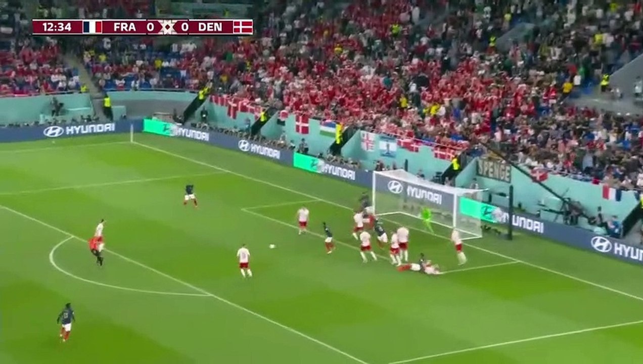 France 2 vs 1 Denmark in Group D - 2022 FIFA World Cup Highlights