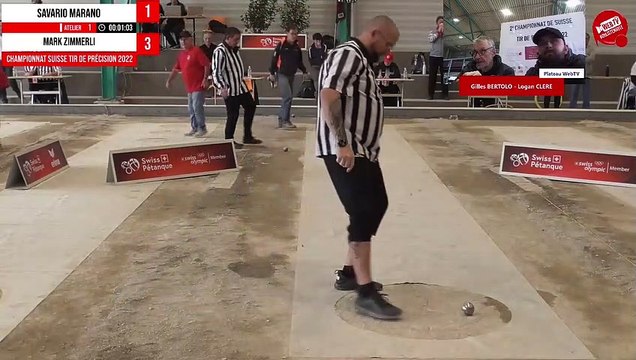 Quarts du vétéran et du senior secondaire - Championnat Suisse de tir de précision pétanque 2022
