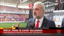 AK Parti İstanbul İl Başkanı Osman Nuri Kabaktepe CNN Türk'e konuştu