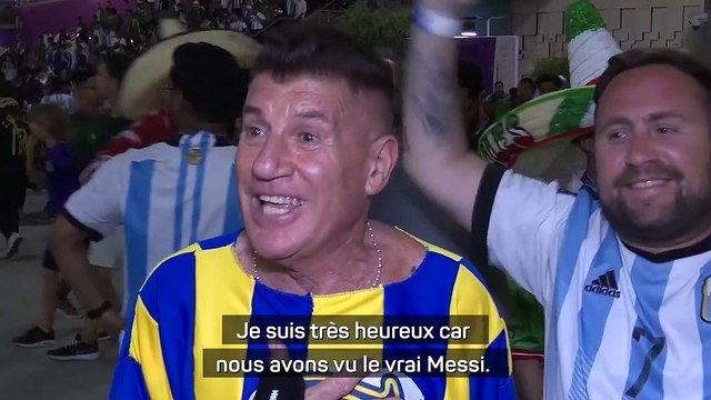 Qatar 2022 - Les fans Argentins comme Mexicains s'inclinent face à Messi