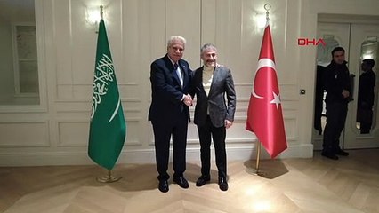 Gözler ışıl ışıl: Nebati, Suudi mevkidaşıyla bir araya geldi