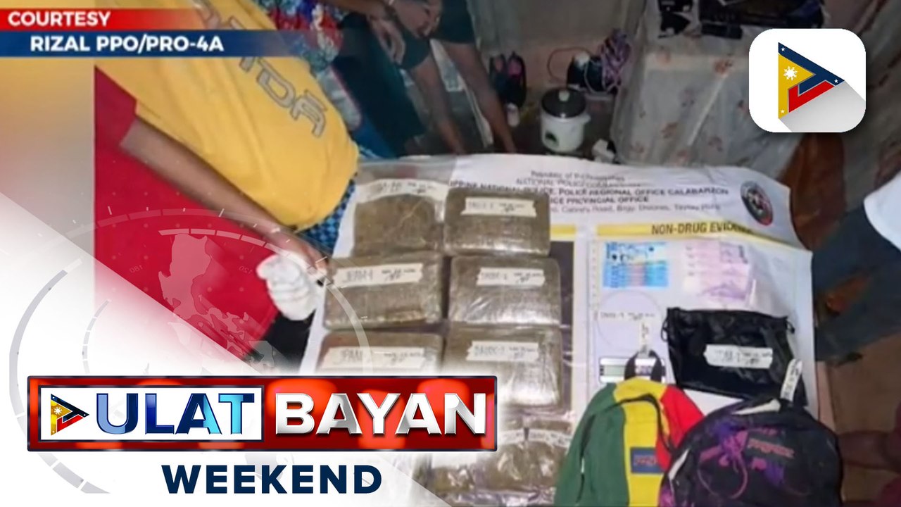 Halos P4-M halaga ng cocaine, marijuana at shabu ang nasabat sa magkakahiwalay na operasyon sa Samar, Rizal, at NCR