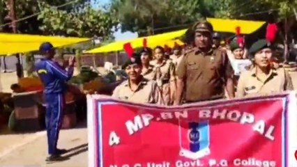 राजगढ़: महाविद्यालय की एनसीसी इकाई ने मनाया स्थापना दिवस, किया श्रमदान..