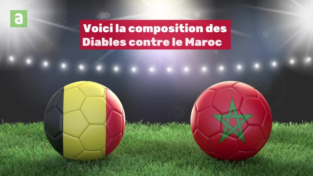 Belgique - Maroc: la compo des Diables rouges