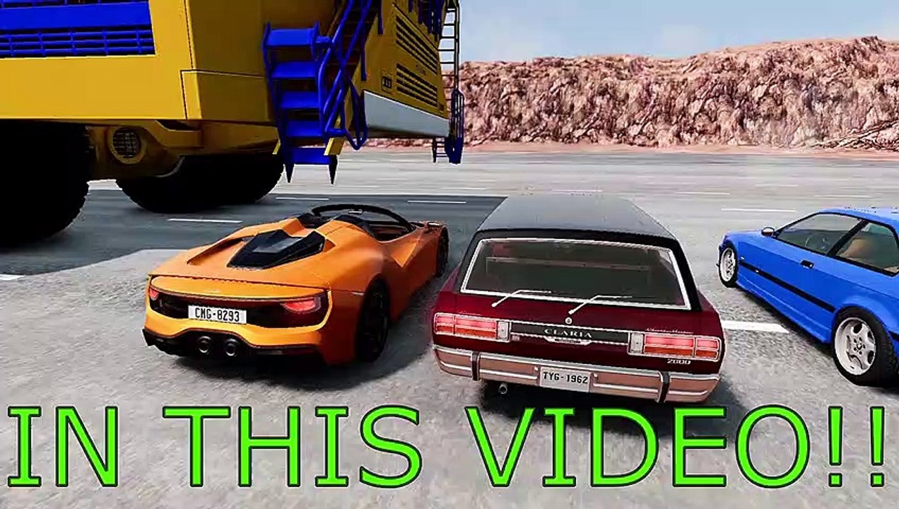 Destroying parking cars BEAMNG.Drive