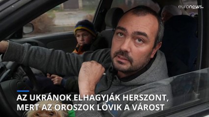 Menekülnek az ukránok Herszonból